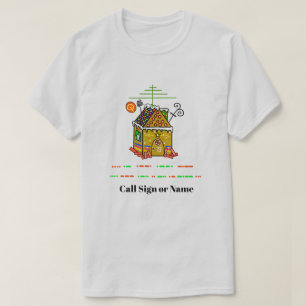 Ham Radio Gingercake Camisa de Natal