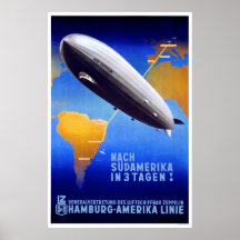 Hamburg-Amerika Linie Art Deco Poster