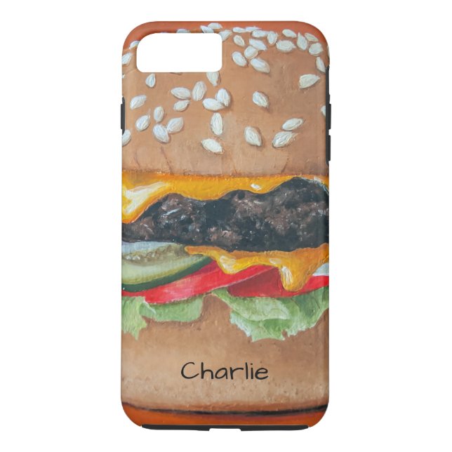 Hamburger Ilustração capas de telefone de nome per (Verso)