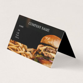 HAMBURGOS BÁSICOS DE CARTÃO DE VISITA DE MODELO