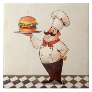 Hambúrguer do Chef Alegre: Cozinheiro Apresenta Co