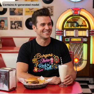 Hambúrgueres Milk-shakes Rock 'n' Roll Lanchonete 