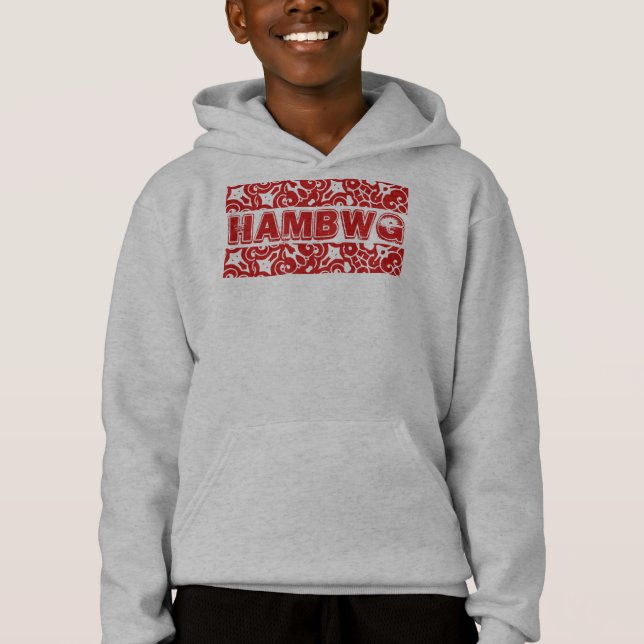 HAMbWG 8 cores - Camiseta de Conforto de Hanes (Frente)