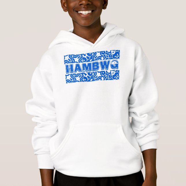HAMbWG 8 cores - Camiseta de Conforto de Hanes (Frente)