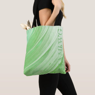 HAMbWG - Bandeja de Tote - Verde limão Swirl com l