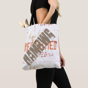 HAMbWG - Bolsa Tote - Cinza Escuro/Navy Verso