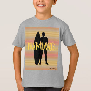 HAMbWG - Camisa T - Gradientes Pálidos Surfer