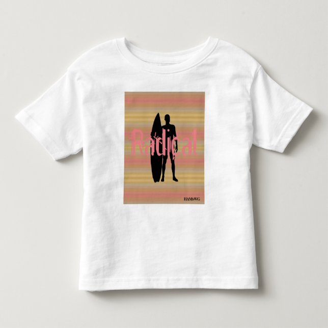 HAMbWG - Camisa T - Gradientes Pálidos Surfer (Frente)