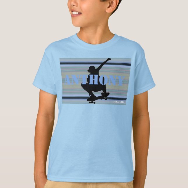HAMbWG - Camisa T - Pá azul-prateado (Frente)