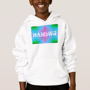 HAMbWG - Camisa-T para crianças - Cor-de-rosa azul