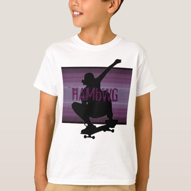 HAMbWG - Camisa T - SkateBoarder Ametist (Frente)
