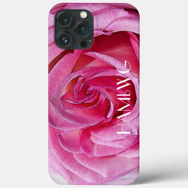 HAMbWG - Capa de telefone celular - Rosa Rosa Rosa (Verso)