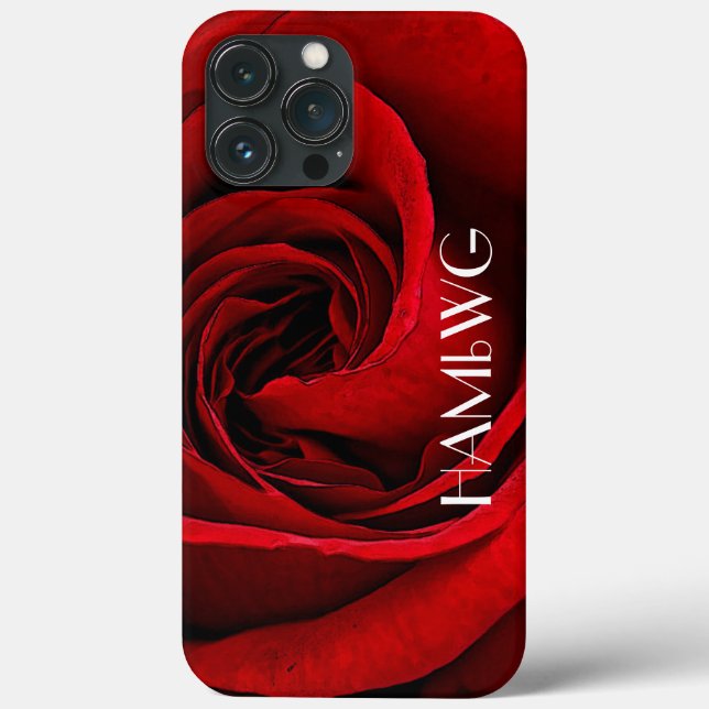 HAMbWG - Capa de telefone da célula - Rosa vermelh (Verso)