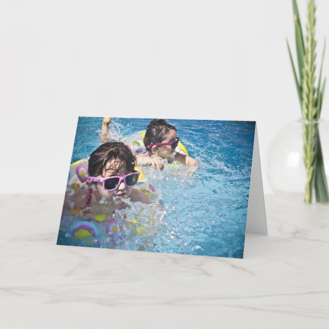 HAMbWG - Cartão de Saudação - Jovens Meninas em In (Frente)