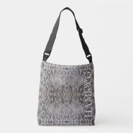 HAMbWG Cross Body Bag ou Bolsa - B W Snakeskin Dsg