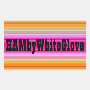 HAMbWG - etiqueta - logotipo cor-de-rosa do por do