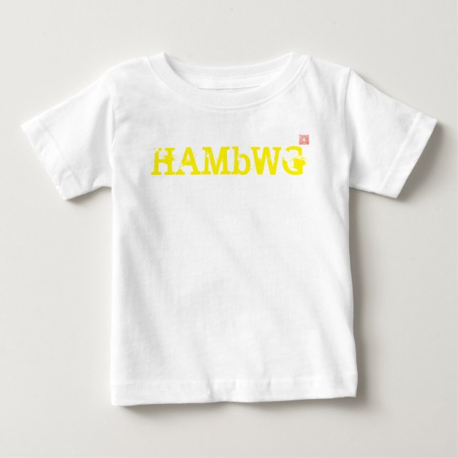 HAMbWG - Hoodie Pullover Branco/Amarelo (Frente)