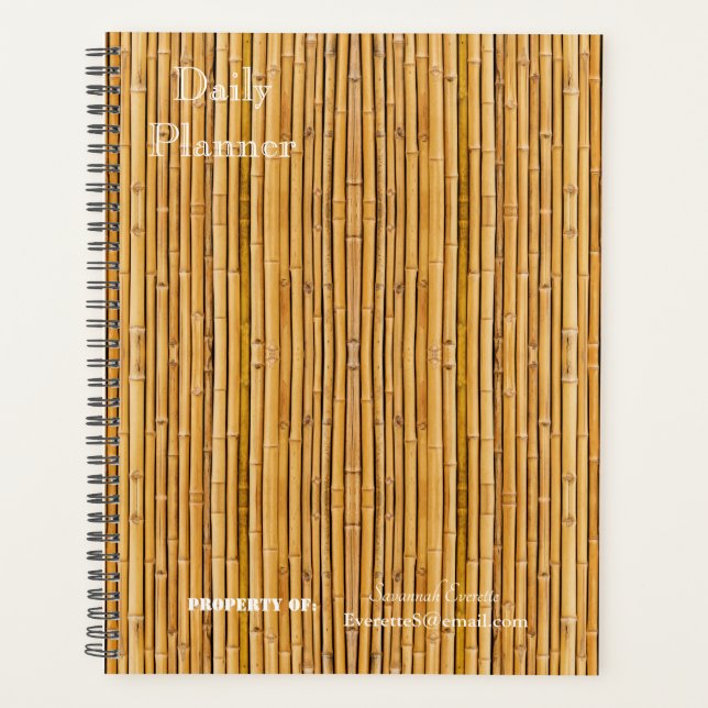 HAMbWG - Planejador Diário - Design de Bambu (Frente)