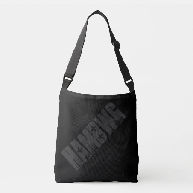HAMbWG - Saco de Tote - Logotipo HAMbWG preto/carv (Frente)