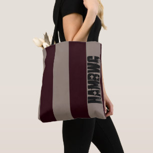HAMbWG - Saco de Tote - Vermelho Pomegranite w Log