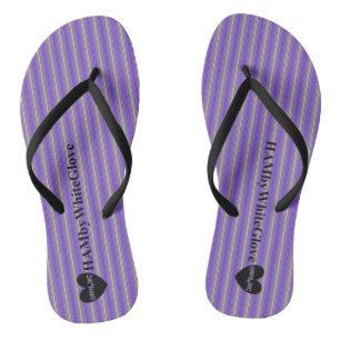 HAMbWG - Sacudir-Flop - Roxo e Chinelos de cinza