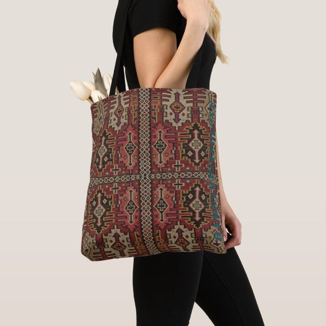 HAMbWG - Tote Bag - Boêmian w rusts, marinho, tan, (Close Up)