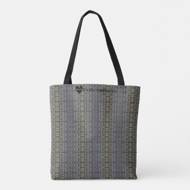 HAMbWG - Tote Bag - Boho Inspirou Impressão (Verso)