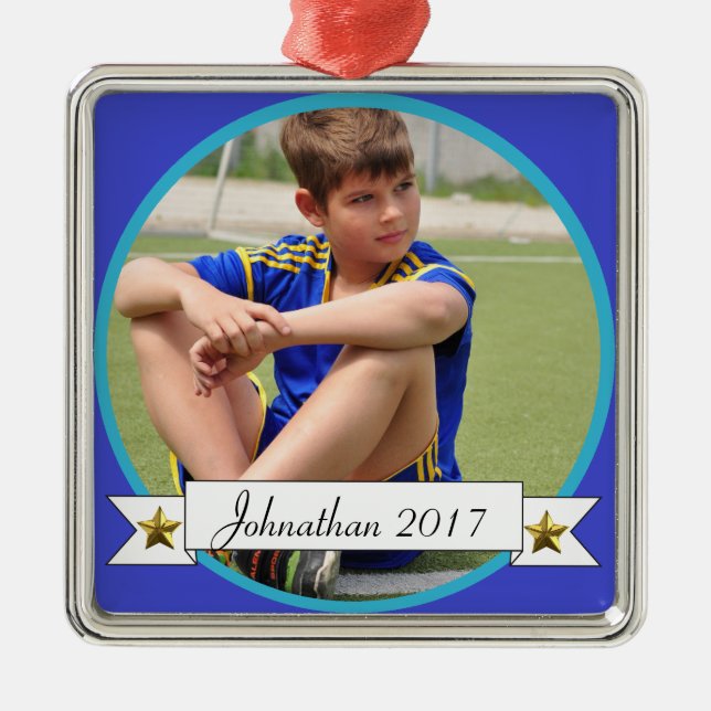 HAMbyWG - Azul no ornamento de Fotografia na borda (Frente)