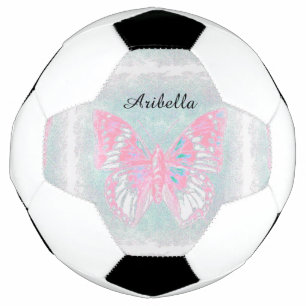 HAMbyWG - Bola de Futebol - Borboleta Rosa