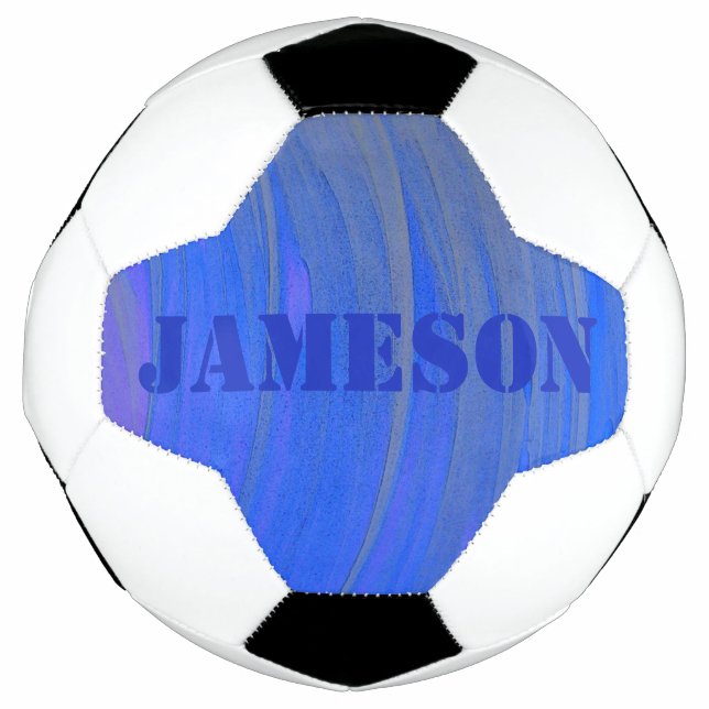 HAMbyWG - Bola de Futebol - Cabeça Azul (Frente)