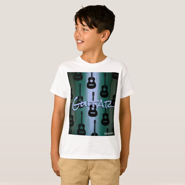 HAMbyWG - Camisa T - Multicolores - Guitarras (Frente Completa)