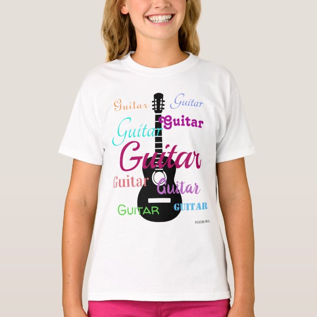 HAMbyWG - Camisa T - Multicor - Violão (Frente)