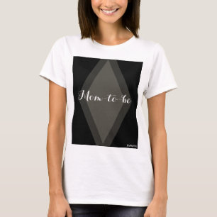 HAMbyWG - Camiseta feminina - Mãe a ser - Preta
