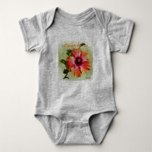 HAMbyWG - Camiseta Hawaiin Hibiscus do Bebê