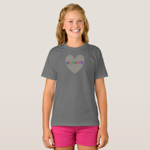 HAMbyWG - Camisetas - Coração com Logotipo - Cinza