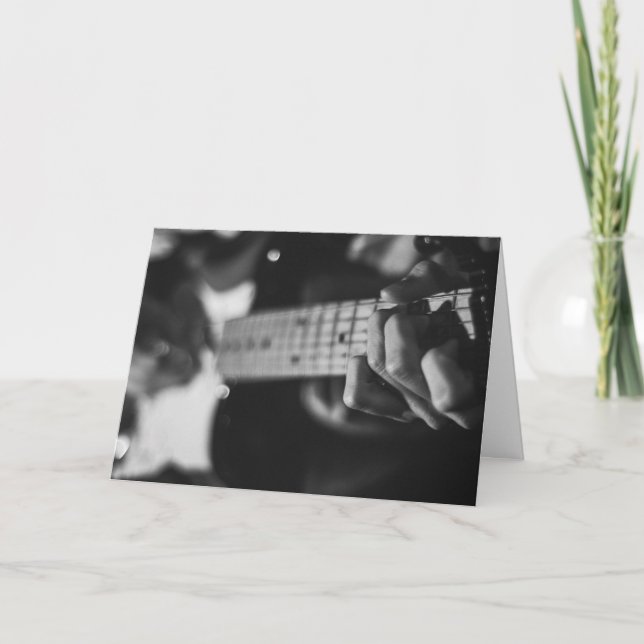 HAMbyWG - Cartão de Saudação - Jogador de Violão (Frente)