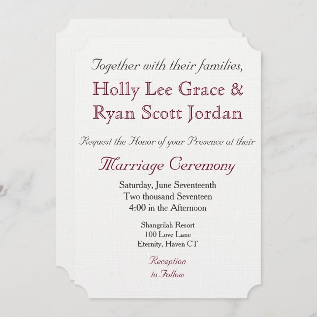 HAMbyWG - Convite com Envelope Preto com Vermelho (Frente/Verso)