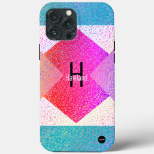 HAMbyWG do iPhone do Aqua Monograma com Maleta