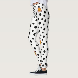 HAMbyWG - Leggings - Bolinhas pretas em qualquer c