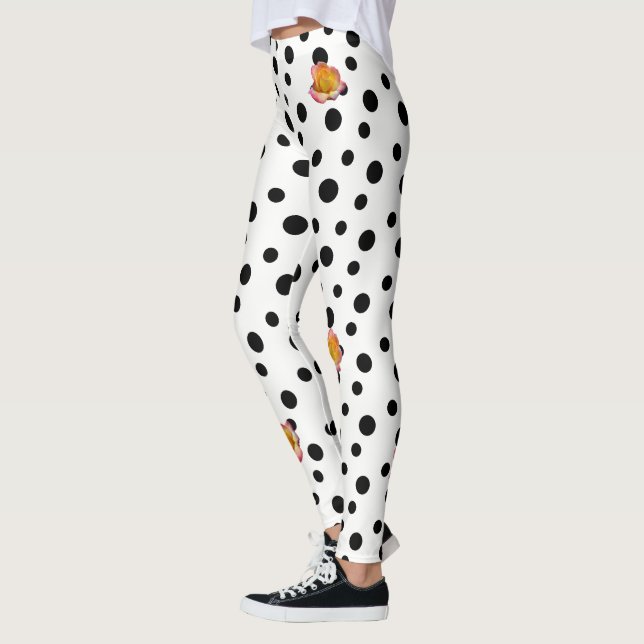 HAMbyWG - Leggings - Bolinhas pretas em qualquer c (Esquerda)
