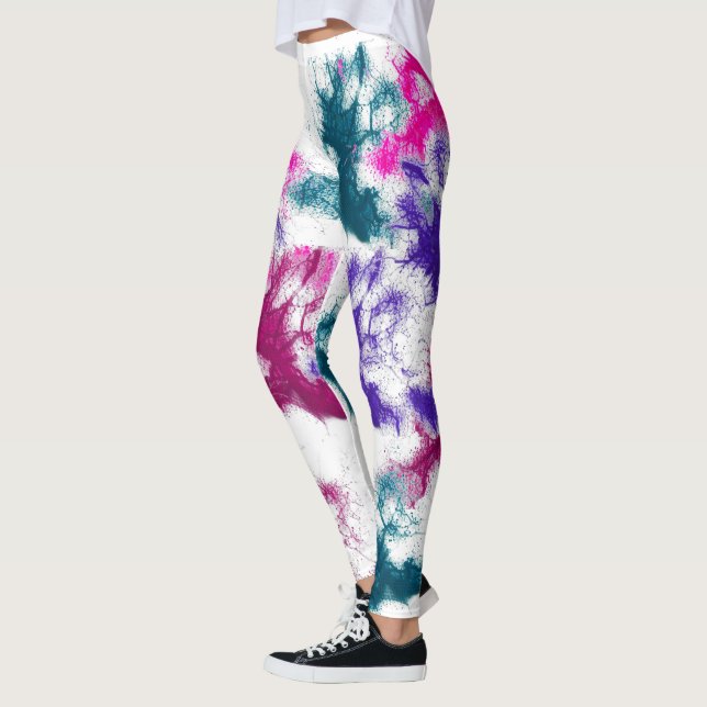 HAMbyWG - Leggings de compressão - Splatters de ti (Esquerda)