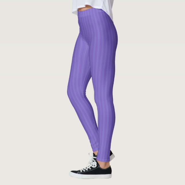 HAMbyWG - Leggings de compressão - Stripe roxa (Esquerda)