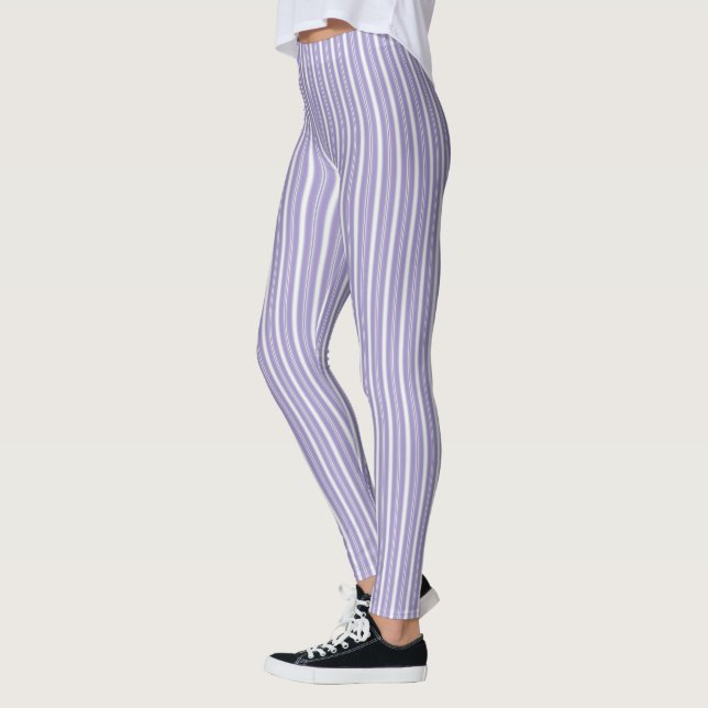 HAMbyWG - Leggings - Lilás claro n White Stripe (Esquerda)