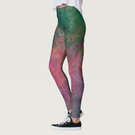HAMbyWG - Leggings - Surpresa de Agate Verde e Ros