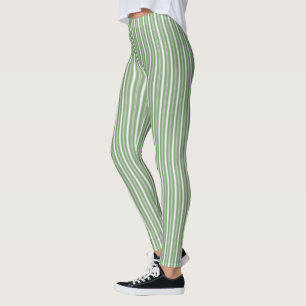 HAMbyWG - Leggings - Verde claro n White Stripe