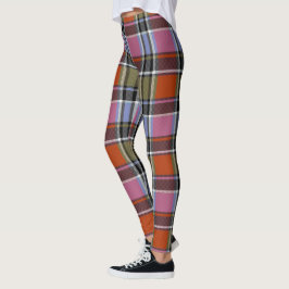 HAMbyWG - Leggings - Xadrez Laranja e Rosa