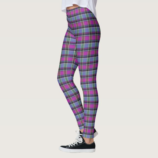 HAMbyWG - Leggings - Xadrez violeta (Esquerda)