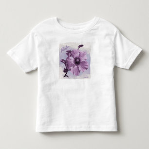 HAMbyWG - Menina pequena camisa havaiana roxa de h