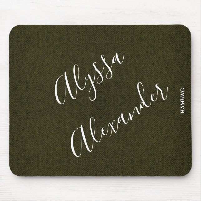 HAMbyWG - Mouse Pad - Denim Image - Olive (Frente)