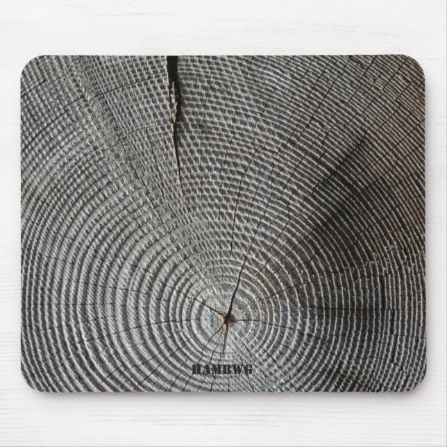HAMbyWG - Mouse Pad - Wood Image - cinza (Frente)
